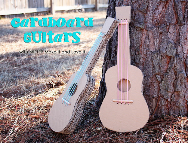 Cách làm đàn Ukelele từ bìa carton